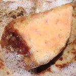 ル スプートニク - ランチコース 7128円 のフォアグラ、茸のクレープ、トリュフ、ポーチドエッグ、キノコアイス、キノコソテー