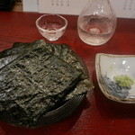 しん - 焼き海苔（メニューには載っていなかったけど、わがままを言って出して頂きました）
