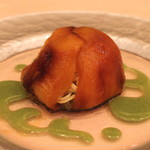 リストランテ エッフェ - プリーモ・ピアット　イタリア産薄力粉とホロホロ鳥で作るタリオリーニのパスタ　(2015/09)