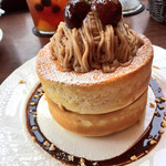 星乃珈琲店 MAGNET by SHIBUYA109店 - モンブランパンケーキ(ダブル)