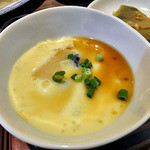 中華 萬福食堂 - 「Ａ定食」の中華風の冷やし茶碗蒸し（２０１５年１０月）
