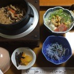 魚正 - へぼ釜飯定食