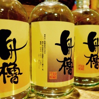 Rich selection of sake and shochu