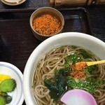 Sawai - かけそばに七味をかけて