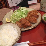 かつふみ - カキフライ1100円 ゆでたまごか？！って言う大きさ