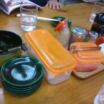 ラーメン無法松 - 卓上調味料