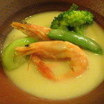 菜根譚 北海道中華 - 3・青野菜と海老のクリーム煮