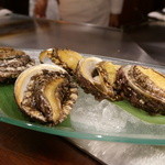 秋田牛鉄板焼 銀座五明 - 北海道産黒あわび