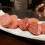 秋田牛鉄板焼 銀座五明 - 秋田牛のヒレとサーロインＡ５等級