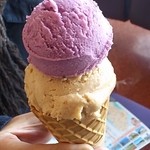 道の駅 朝霧高原 - 紫芋/栗アイス