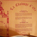 La Chaloupe d'Or - お店の紙製ランチョンマット