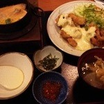 海鮮茶屋 うを佐 - 釜飯＆チキン南蛮定食　これで980円