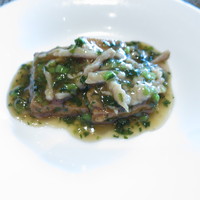 中国飯店 琥珀宮 - 高菜と豚肉の揚げ豆腐煮込み