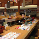 回転すし 活一鮮 - カウンター席