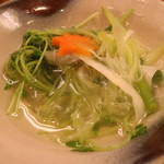 桑名産天然蛤料理 貝新商店 - しゃぶしゃぶお野菜完成