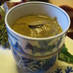 つる幸 - 蟹の茶碗蒸し　蟹みそのせ