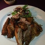 The Gallery - 料理写真:①アヒルの蜂蜜生姜グリル　チリ＆生姜ソース付350B