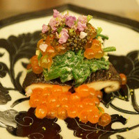 日本料理 晴山 - 椎茸と新いくら
