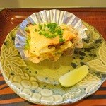 居酒屋 伝七 - サーモンときのこのホイル焼き