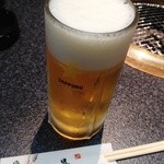 焼肉 一晃 - 生ビール