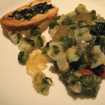 シノワ - アオリイカと夏野菜のタルタル　岩海苔風味　混ぜてみました