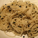 シノワ - とんぶりとキャビアの冷そうめん混ぜました