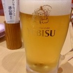 Kanazawa Maimon Zushi - 生ビール中♪450円