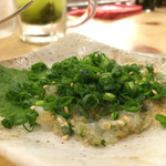 酒呑気まるこ - オレのなめろう（この日はイカ）400円