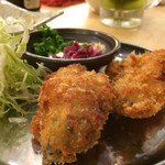 酒呑気まるこ - 大粒広島産カキフライ2個400円