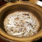 御料理 樋渡 - ワタリガニの炊き込みご飯