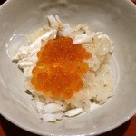 御料理 樋渡 - ワタリガニの炊き込みご飯