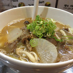 麺やOK - 2015年シルバーウイーク限定
      キブサチコラボ
      にぼ塩牛スジ