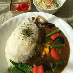 Kafe Do Soreiyu - 野菜カレー（ミニサラダ・お味噌汁付）￥670