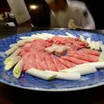 秋田牛鉄板焼 銀座五明 - すき焼きも・・。