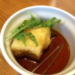 艶吉 - お通し 揚げ出し豆腐