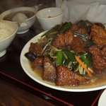 レバニラ定食 kei楽 - 看板料理の「レバニラ炒め定食」１０５０円（山形庄内産豚レバー）！！