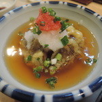 割烹くずし 徳多和良 - どんこしいたけの揚げだし　３００円