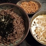 つけ蕎麦 ボンサイ - 鶏つけ蕎麦＋納豆