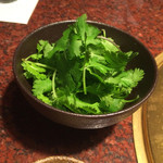 焼肉うしごろ - このみでパクチーを添えて