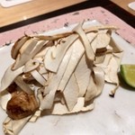 神保町 傳 - 松茸まつり。えぼ鯛と共にいただきます。