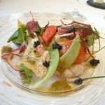 レストラン コバヤシ - フランス　ブルターニュ産オマール海老のサラダ　コライユドレッシング　キャビアのせ
