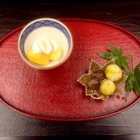 一心鮨 光洋 - 夜のおまかせ会席 柿の白和え、モチモチ銀杏