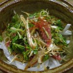 ◆砂肝薄造り自家製ごま塩ラー油和え＠７５０円