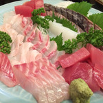 天一 - クエや水イカ、マグロにもんかつお  幸せ