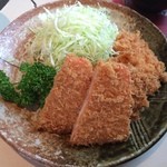 とんかつ くにか - 【2015年08月】ハムカツとめんちかつ小とひれかつ＠840円。