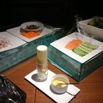 ル・ブション - 自由に野菜を自分で選べます。