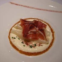 ラ・ベ - 前菜〜ホタテ貝とホワイトアスパラガスのボッシュ〜