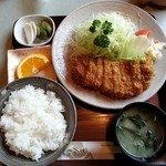 Tonkatsu No Kagomori - 上ロースかつ定食¥1450（税込）