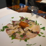 Funky - 愛媛産 みかん鯛のカルパッチョ 生うに添え