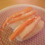 かっぱ寿司 - 紅ずわい　あ～北海道行って蟹食べたい